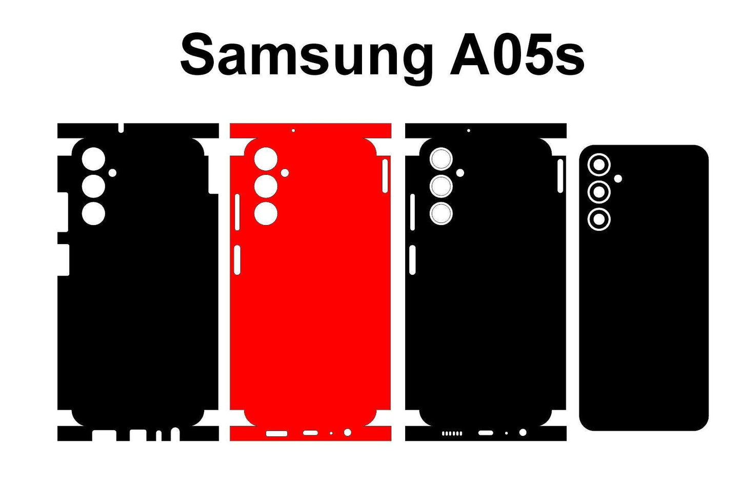 Samsung Galaxy A05 A05s SVG Cut Files: Phone Case Template (Digital Download