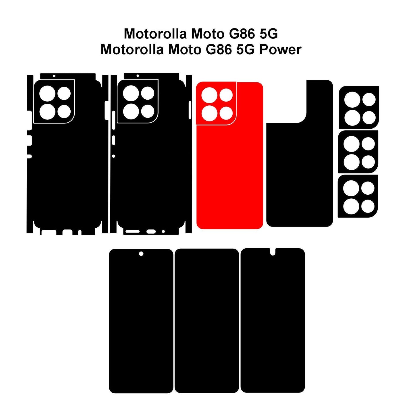 Motorola Moto G86 & Power Skin Vector Template (Digital Download)
