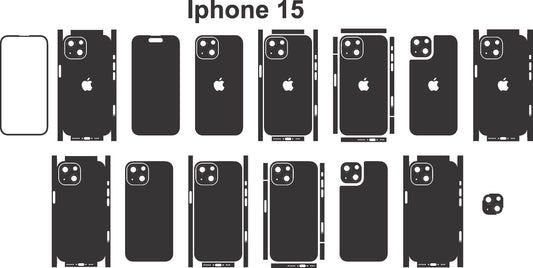 iPhone 15 Skin Vector Files: Customizable Phone Decal Design (Digital Download)