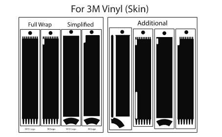 Apple Pencil 2nd Gen Skin Template: Customizable Vector Cut File
