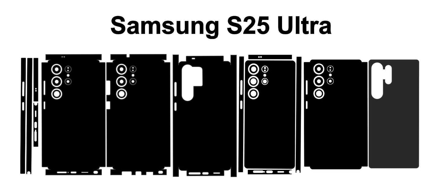 Samsung Galaxy S25 Ultra 5G Skin Template: Vector Files & Die Cut Layout