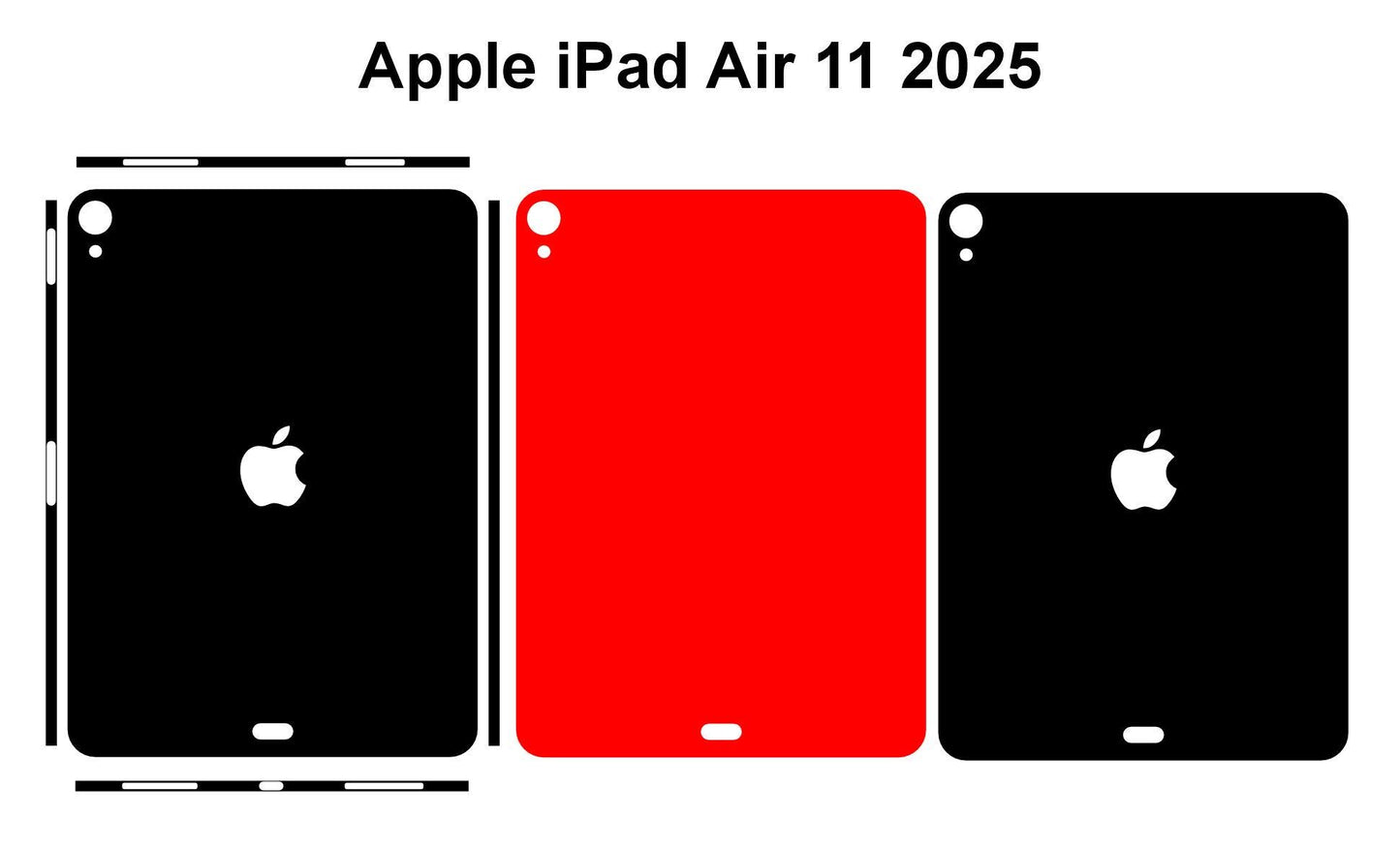 iPad Air 11 2025 Skin Vector Template Cut Files SVG DXF Png Cut File