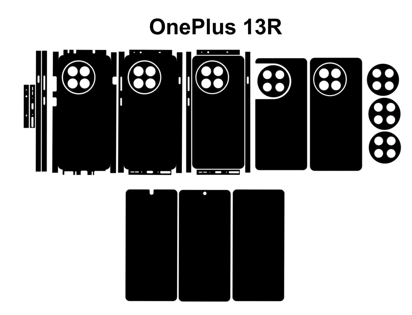 Oneplus 13R & 13  Vector Cut files Template DIY Craft Files Instant Digital Download