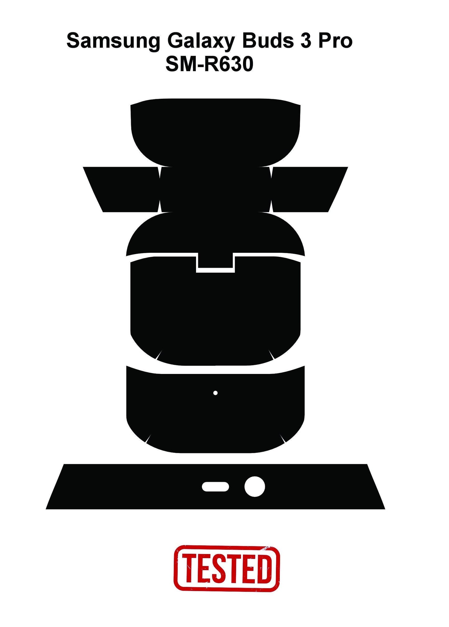Samsung Galaxy Buds 3 Pro SM-R630 Skin Vector Template Cut Files Svg Dxf Png