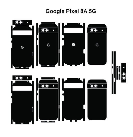 Google Pixel 8 / 8 Pro / 8a Case Templates Skin Vector Cut Files Svg,Dxf,Png