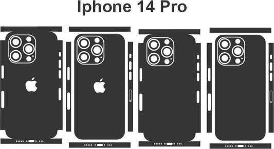 iPhone 14 Pro Skin Vector Files: Customizable Phone Decal (Digital Download)