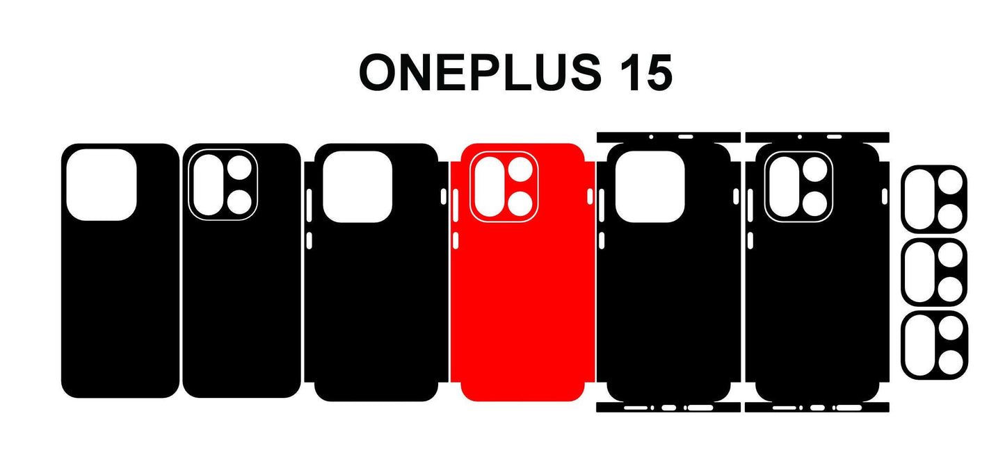 Oneplus 15 Skin Vector Template Cut Files Svg Dxf Png
