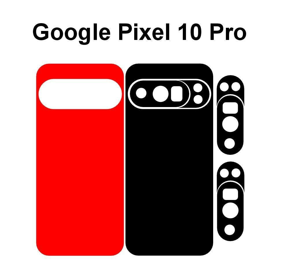 Google Pixel 10,10Pro,10XL Series Bundle Templates Vector Cut Files Svg Dxf