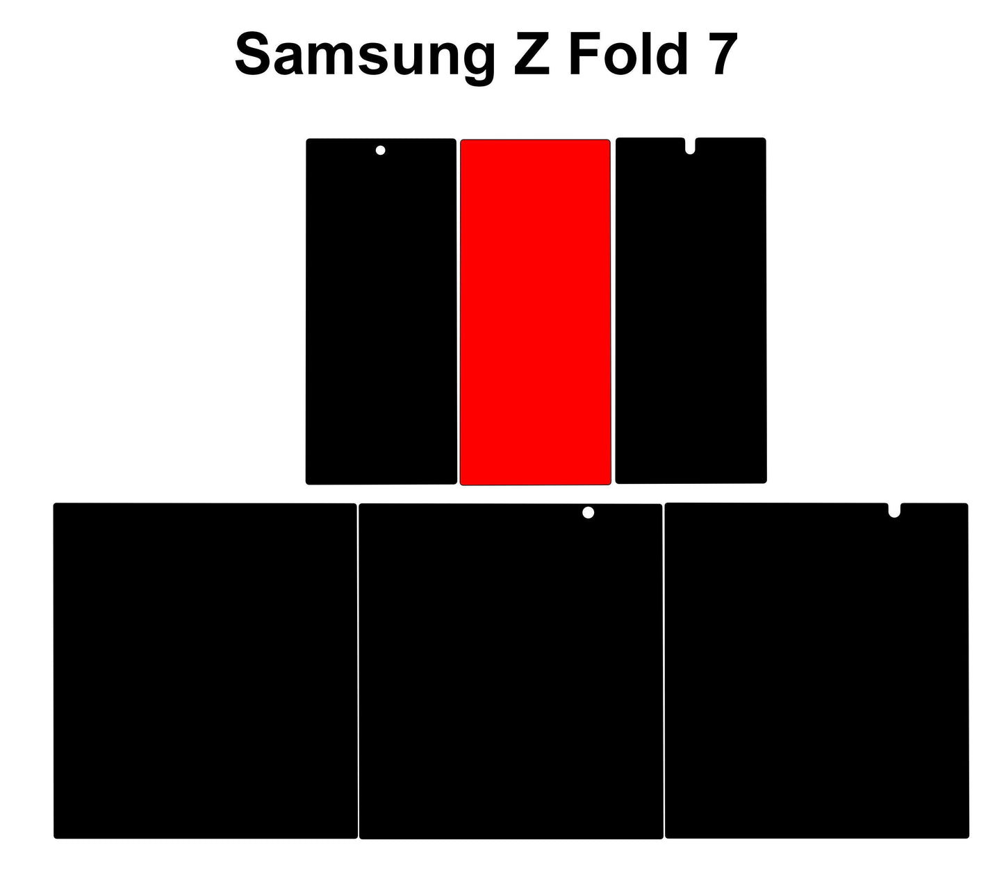 Galaxy Z Fold 7 Phone Case Template: DIY Decal Skin Design (Digital Download)