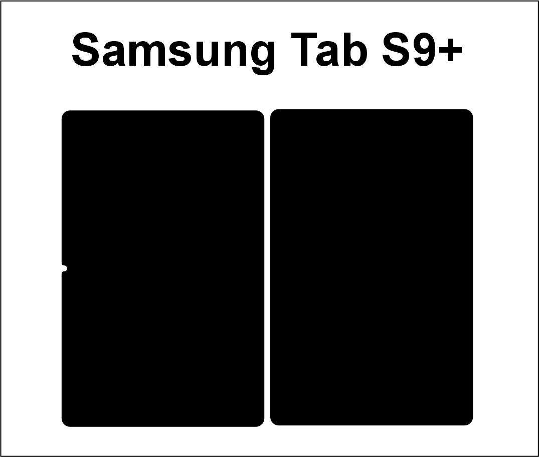 Galaxy Tab S9+ Skin Template: SVG, DXF, Vector Cut Files (Digital Download)