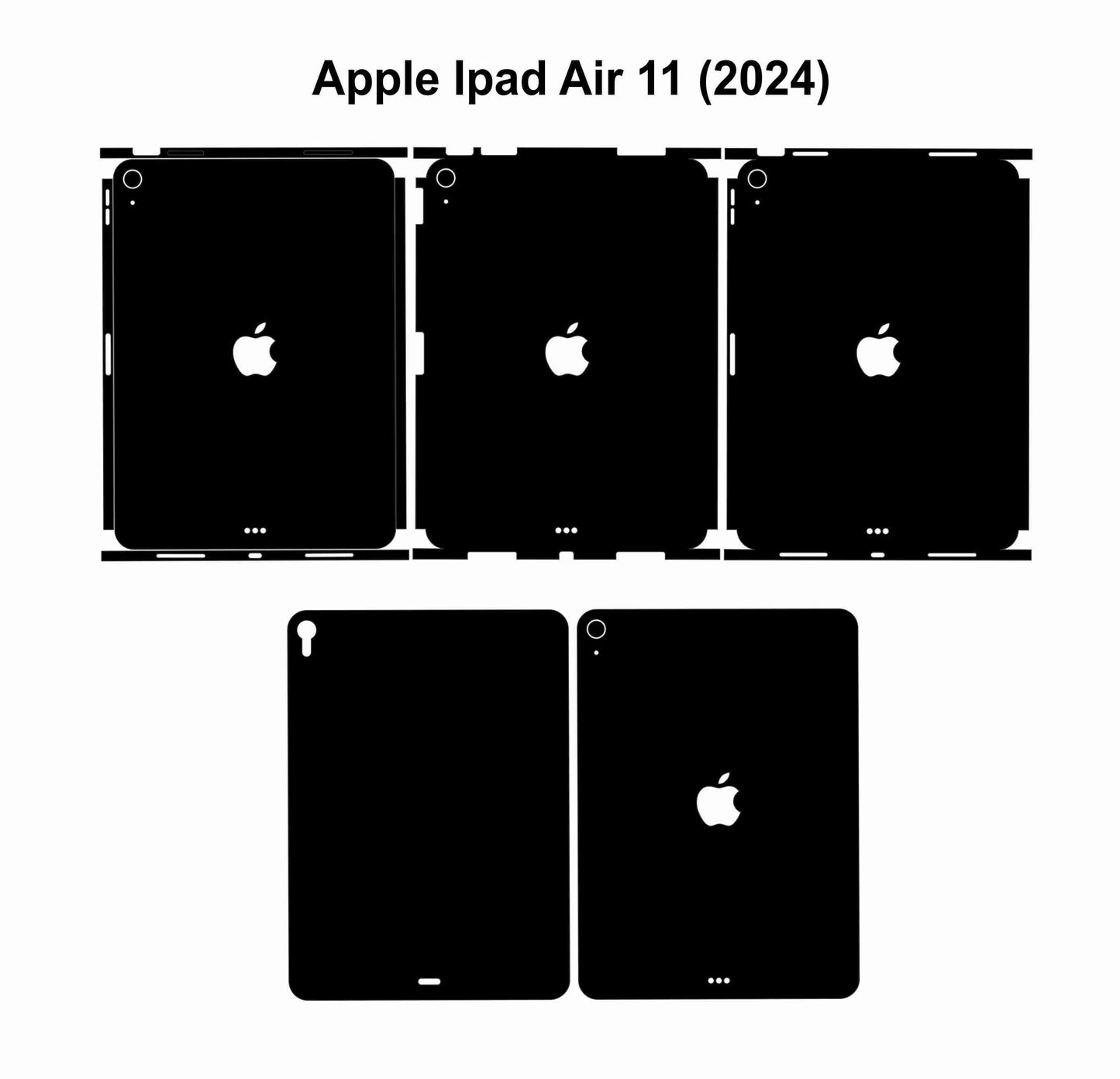 iPad Air 11 (2024) Vector Cut Template SVG Digital Files