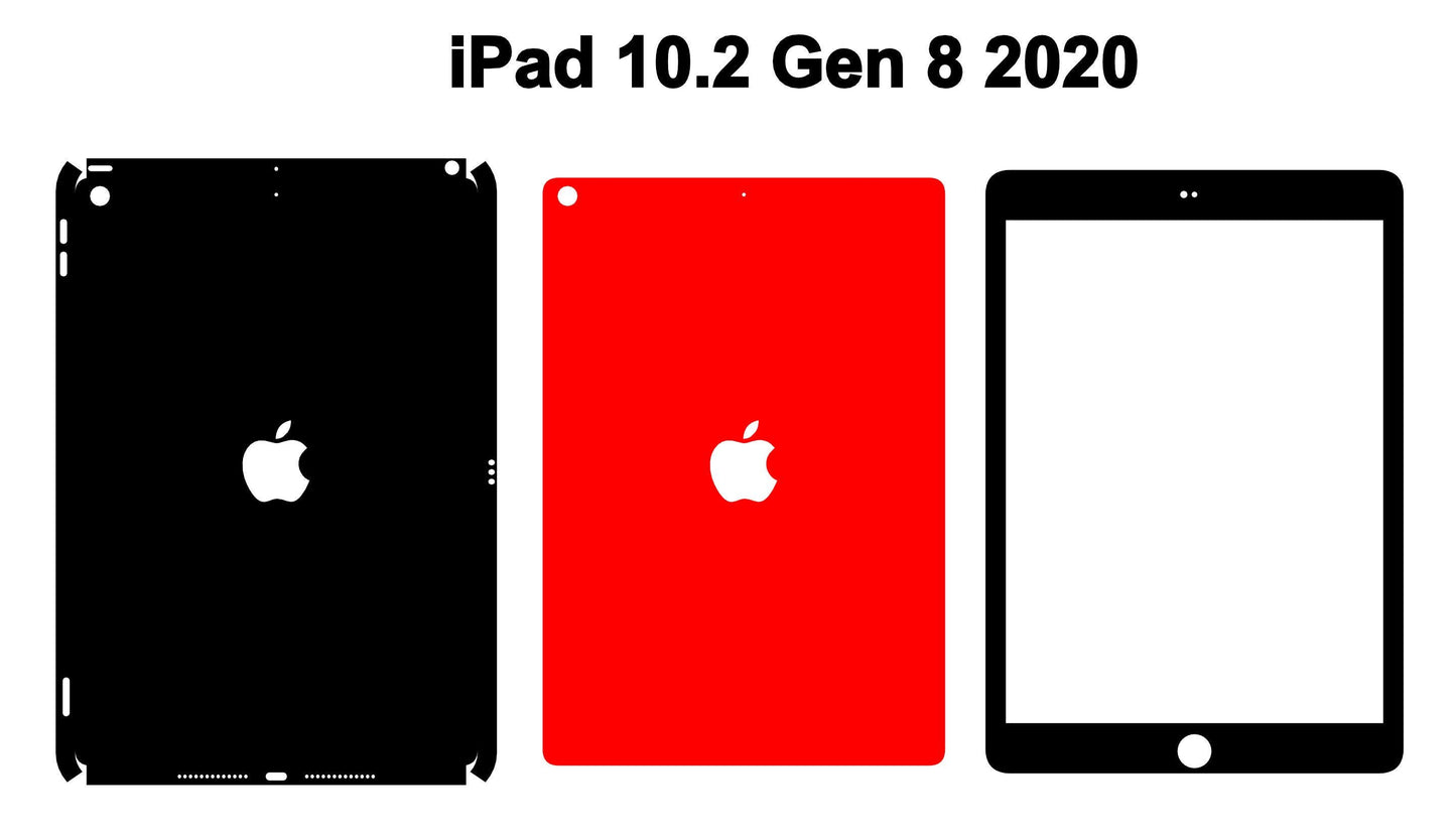 iPad Pro 11 & iPad 10.2 Skin Vector Files: Customizable Templates