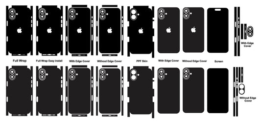 iPhone 16 Plus Skin Vector Files: Customizable Phone Decal (Digital Download)