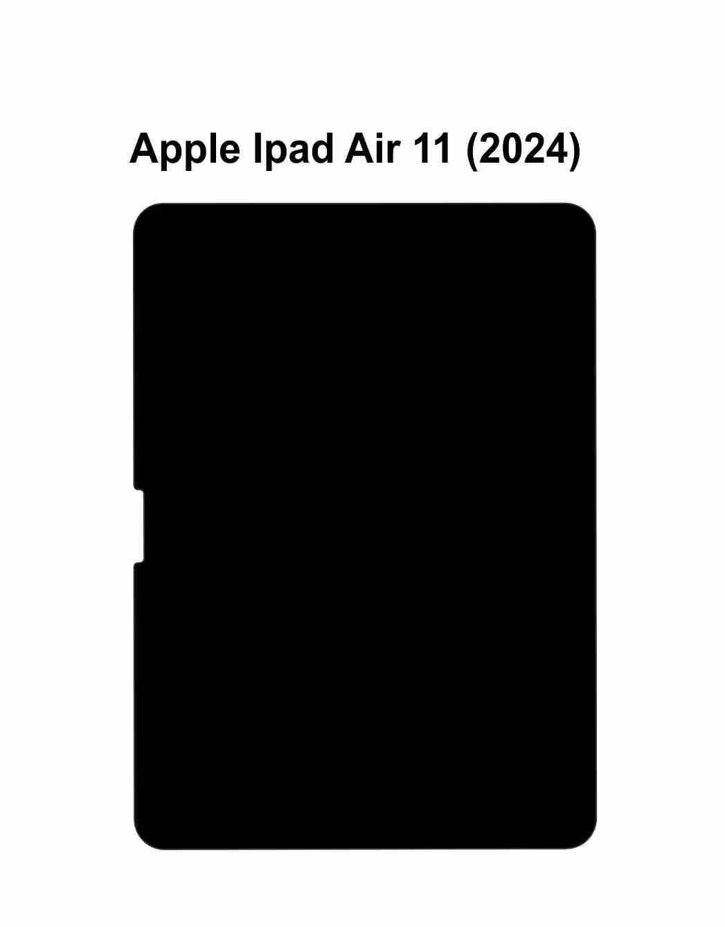 iPad Air 11 (2024) Vector Cut Template SVG Digital Files