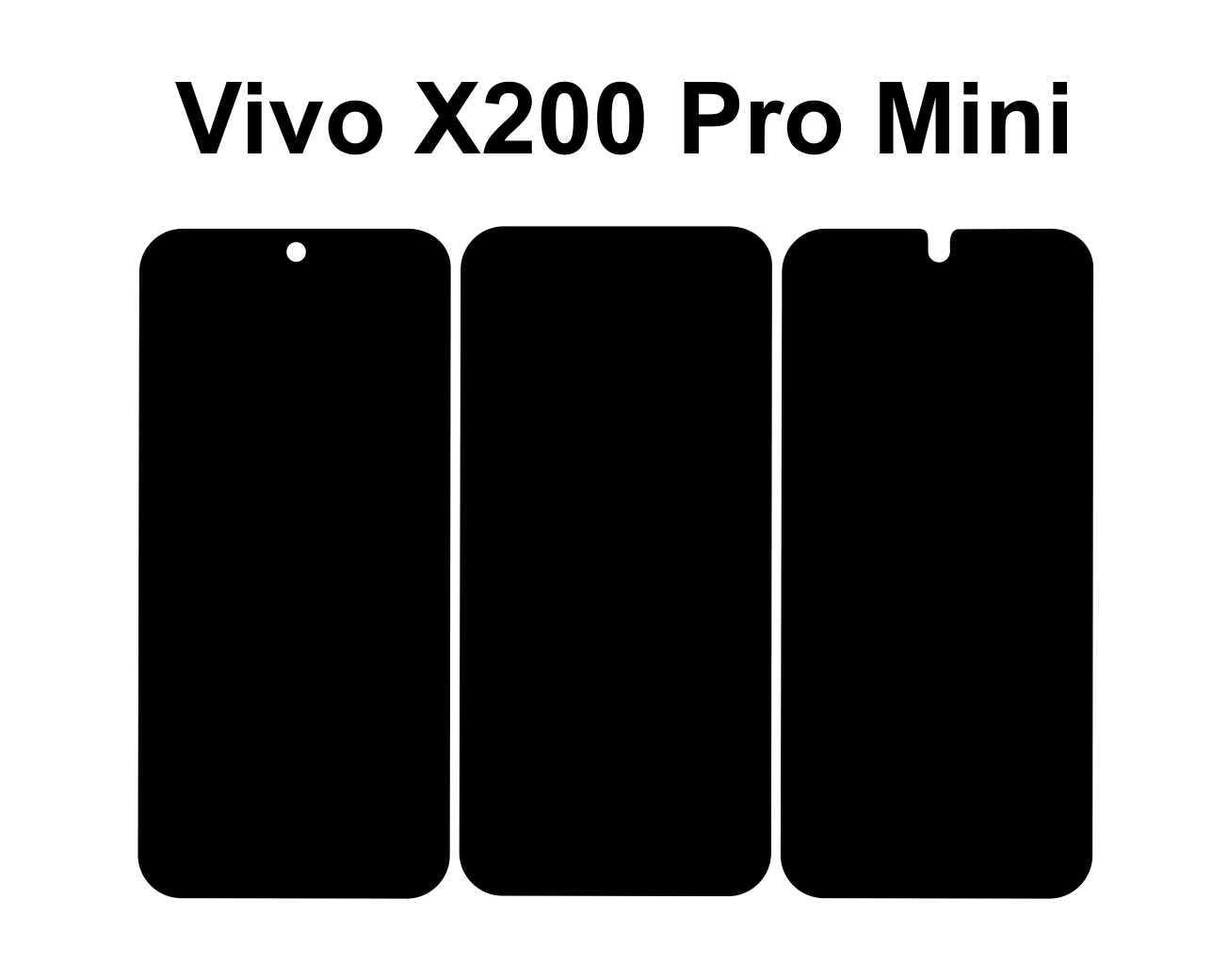 Vivo X200 Fe & X200 Pro Mini Phone Skin Template SVG Vector Cut Files