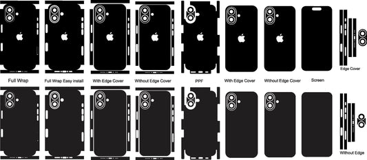 iPhone 16 Skin Vector Files: Customizable Phone Decal Design (Digital Download)