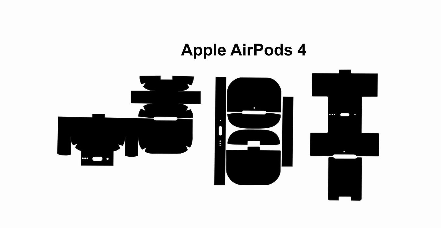 Apple Airpods 3 & 4 Skin Vector Files – Custom Airpod Decal Designs