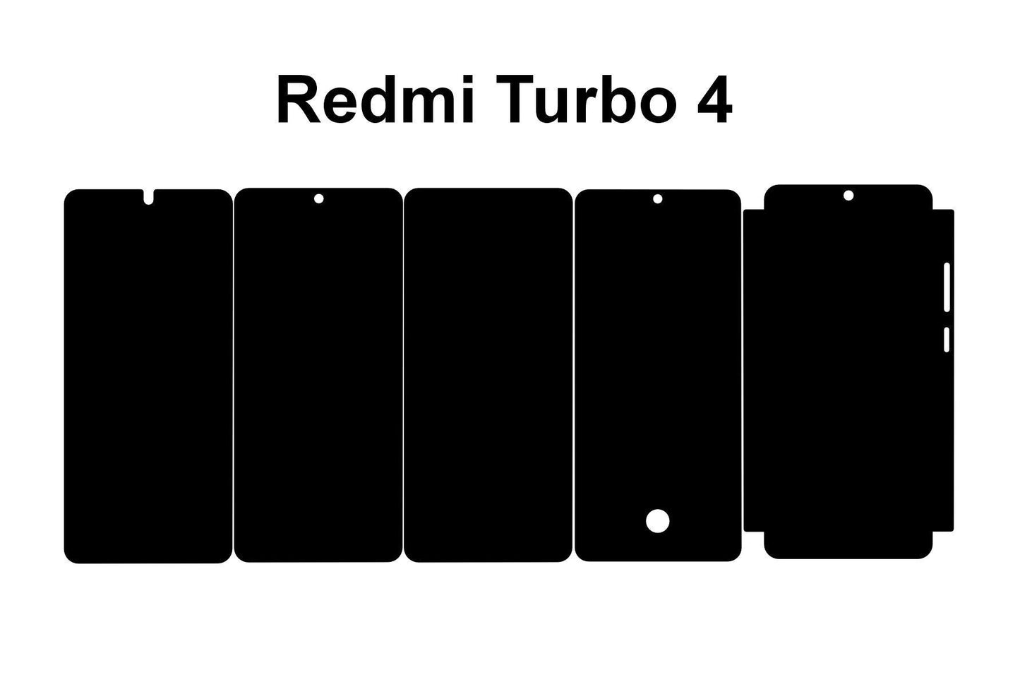 Xiaomi Redmi Turbo 4 pro & 4 Skin Vector Cut Files (SVG DXF PNG)