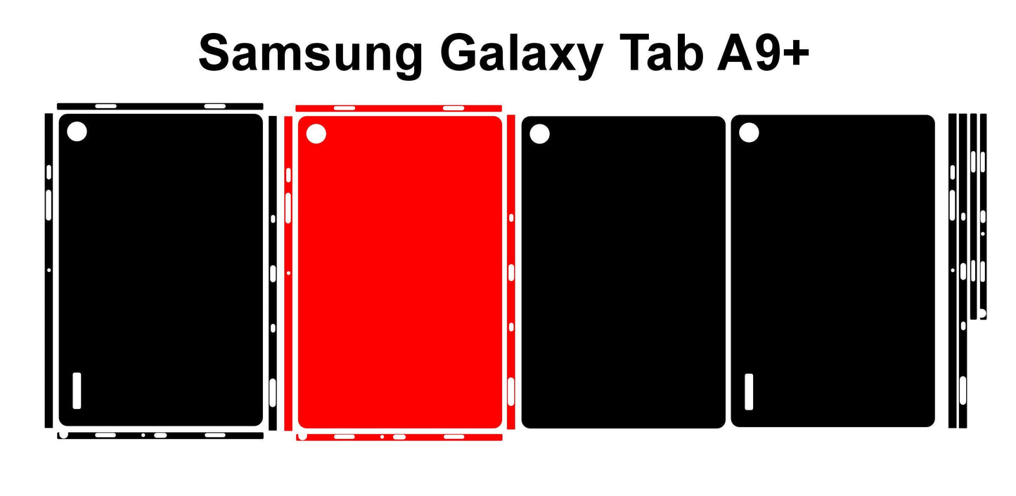 Galaxy Tab A9+ Skin Vector Cut Files: Custom Decal Template