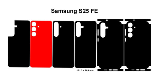 Samsung Galaxy S25 FE Skin Vector Template Cut Files Svg DxF Png Instant Digital