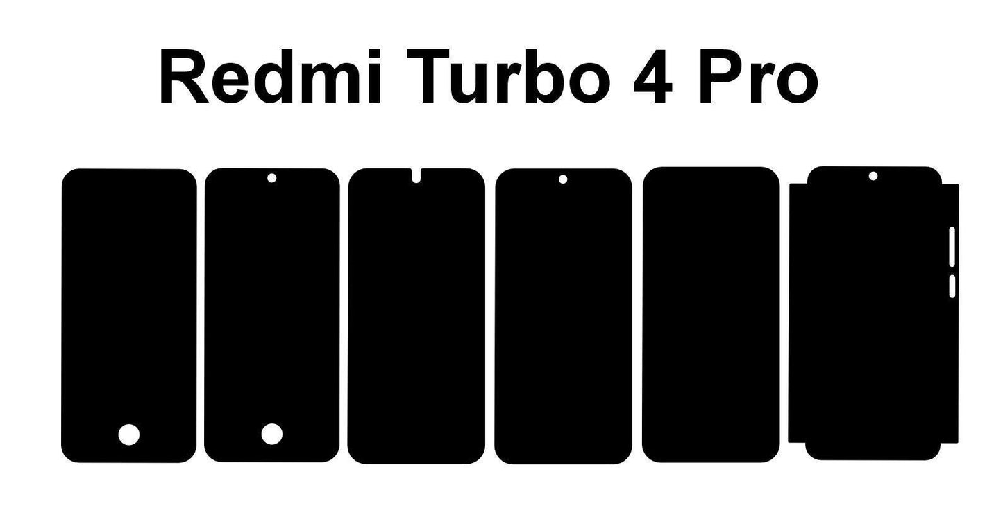 Xiaomi Redmi Turbo 4 pro & 4 Skin Vector Cut Files (SVG DXF PNG)