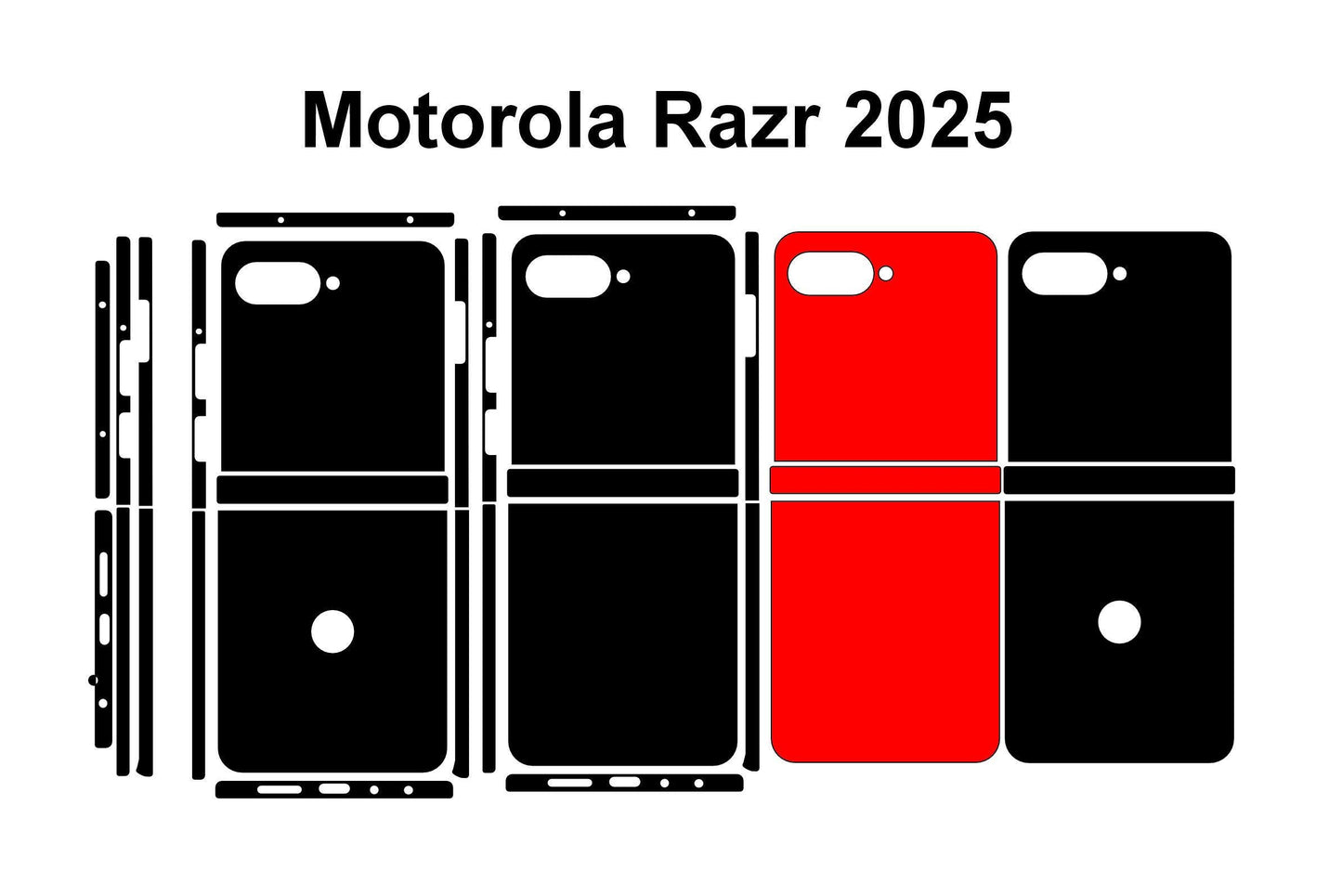 Motorola Razr 2025 Skin Template: SVG Cut Files (Digital Download)