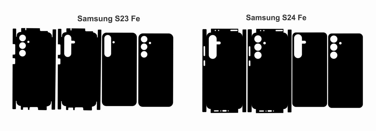 Samsung Galaxy S23 Fe & S24 Fe Skins: Vector Cut Files (SVG)