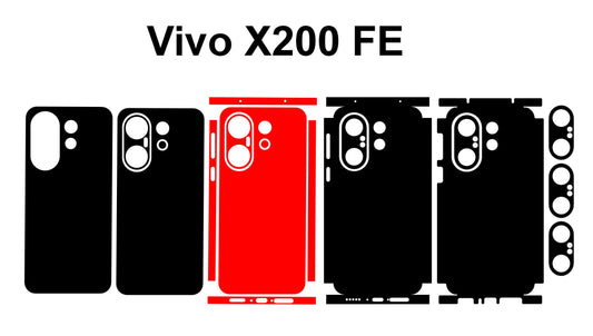Vivo X200 Fe & X200 Pro Mini Phone Skin Template SVG Vector Cut Files