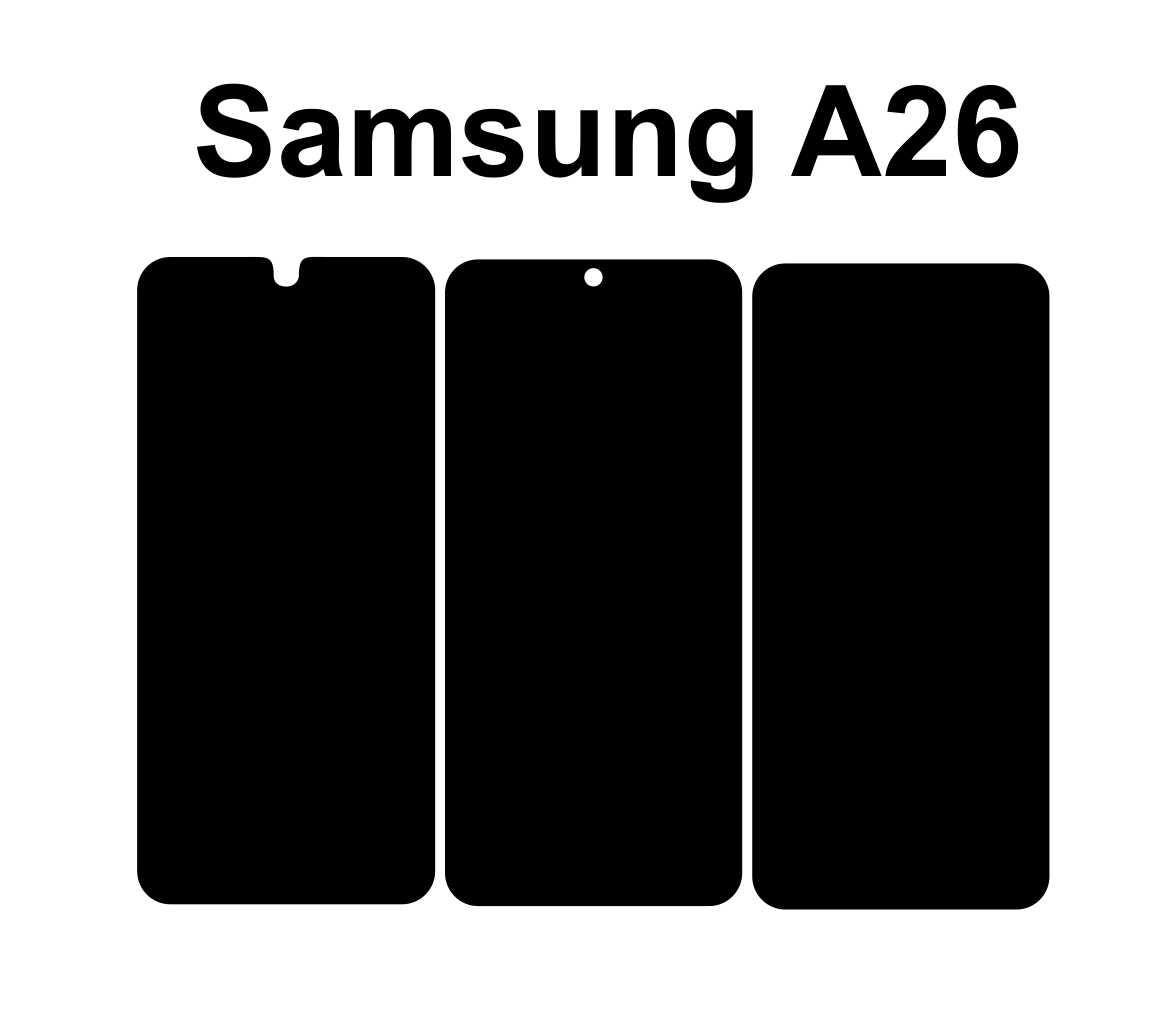 Samsung Galaxy A26 5G Skin Template: Vector Files & Die Cut Layout