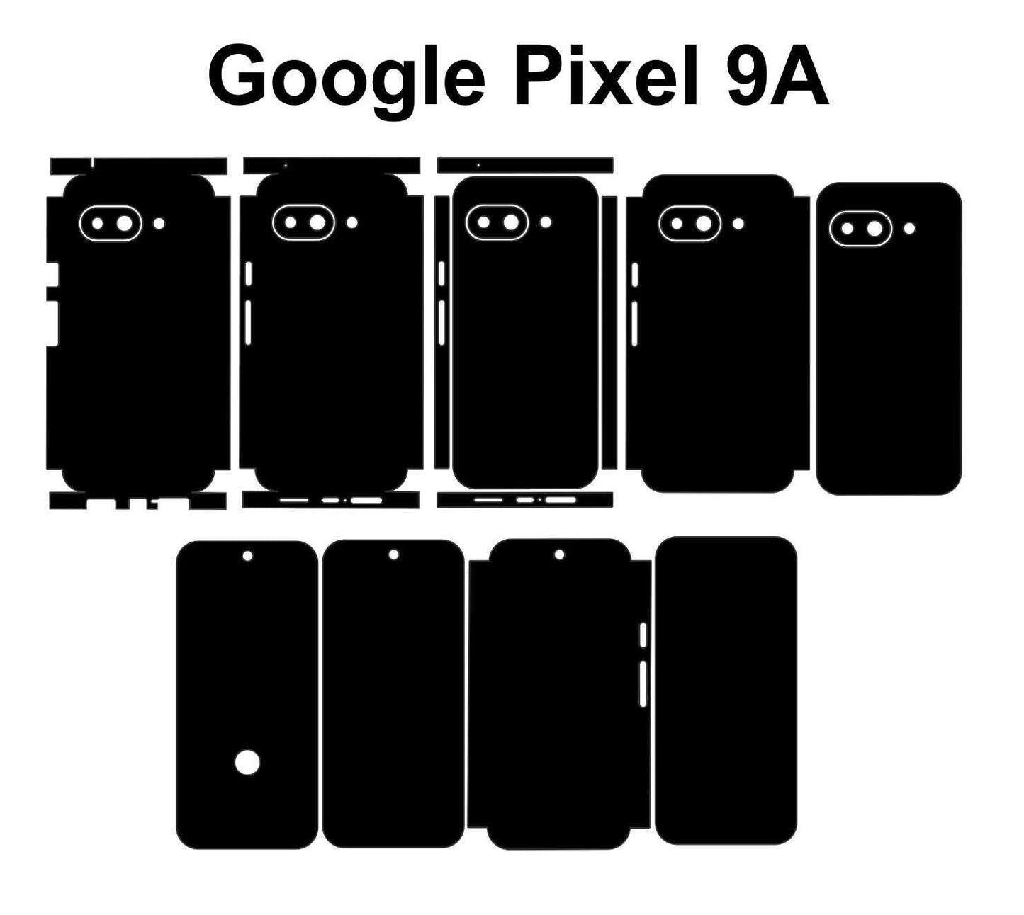 Google Pixel 9a Skin Vector Cut Files: Custom Phone Decal SVG (Instant Download)