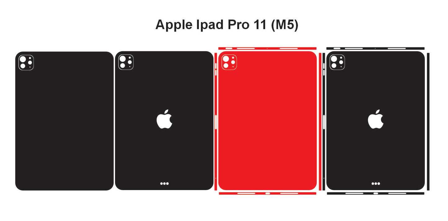 Apple iPad Pro 11 (M5) 2025 Skin Vector Template Cut Files Svg Dxf Png