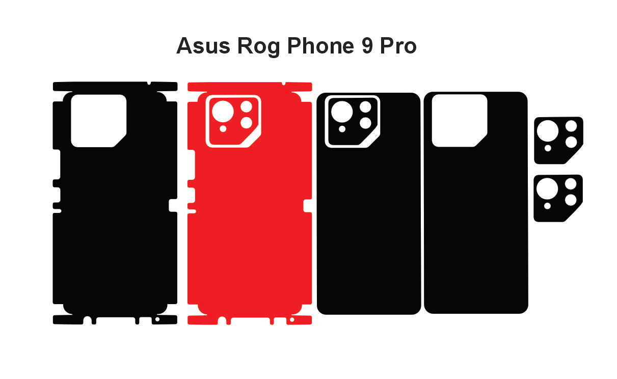 Asus Rog Phone 9 Pro Skin Vector Template Cut Files (SVG, DXF, PNG)