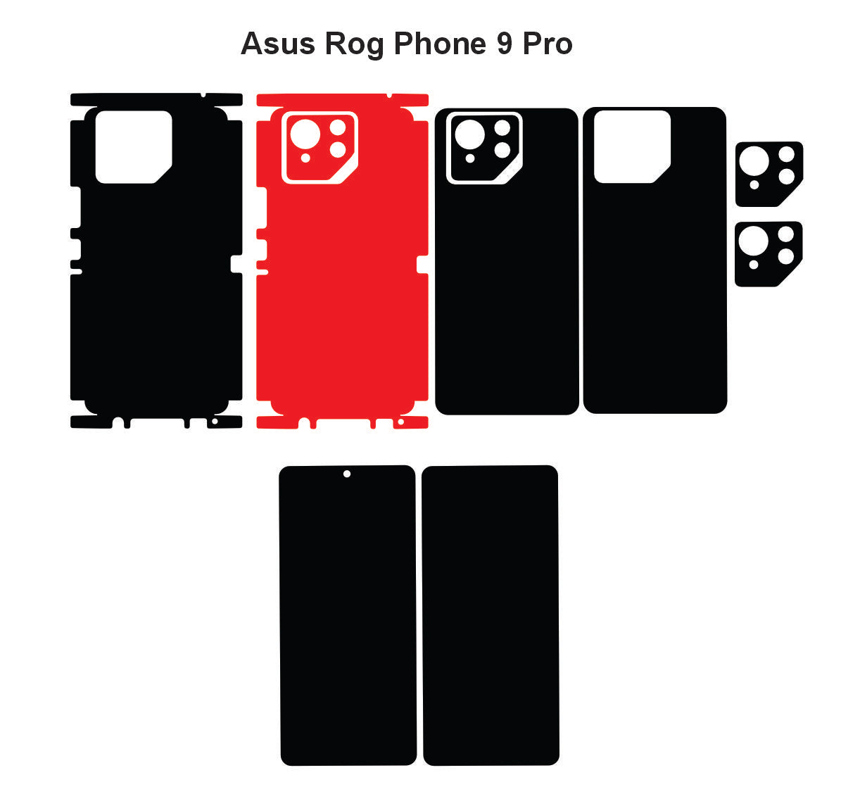 Asus Rog Phone 9 Pro Skin Vector Template Cut Files (SVG, DXF, PNG)