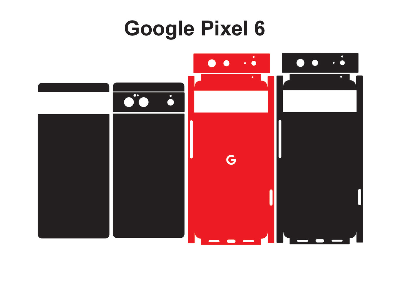 Google Pixel 7 & 6 Skin Vector Template Cut Files Svg Dxf