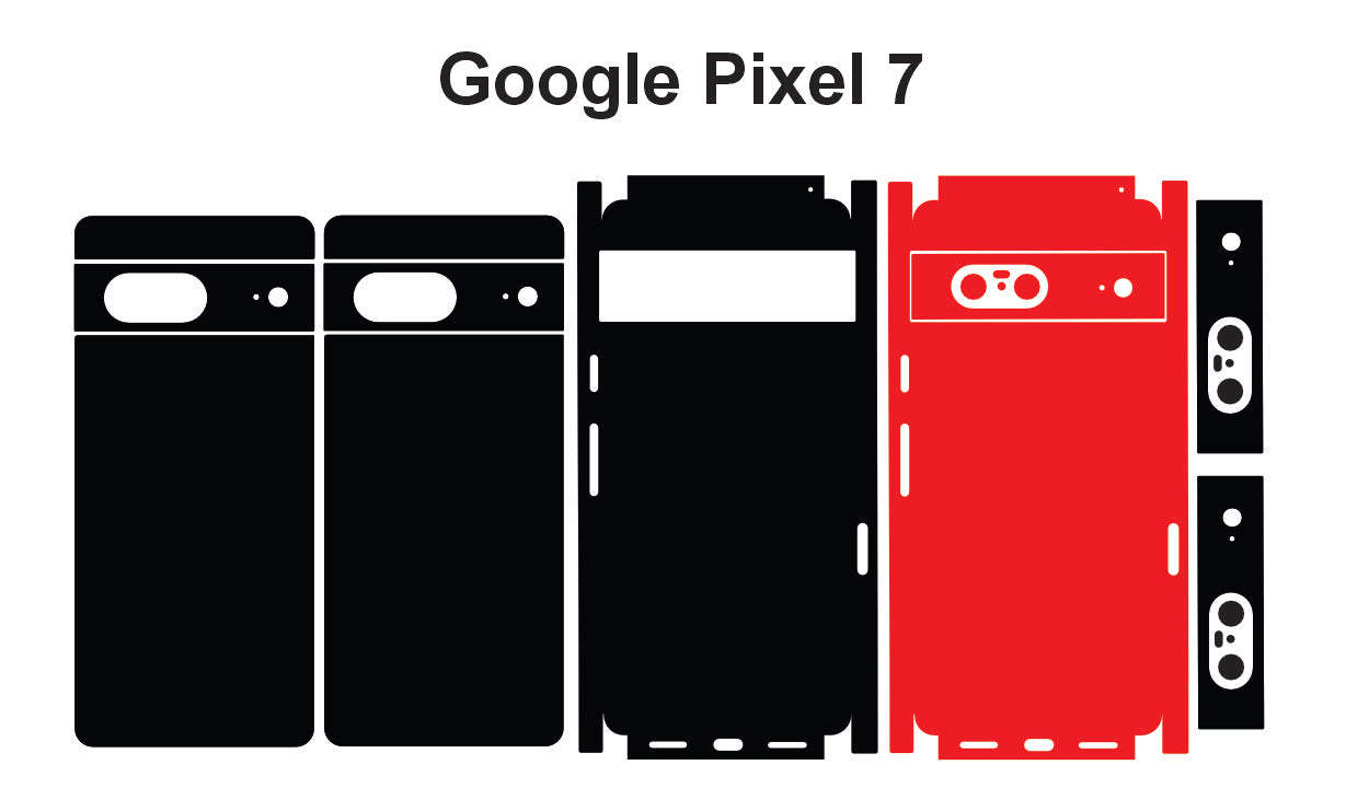 Google Pixel 7 & 6 Skin Vector Template Cut Files Svg Dxf