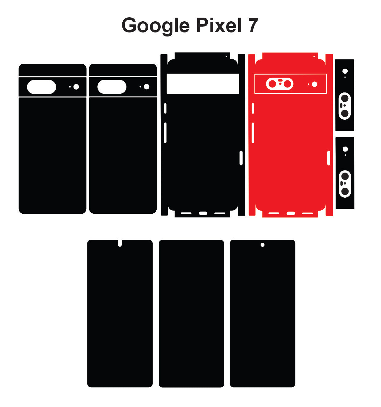 Google Pixel 7 & 6 Skin Vector Template Cut Files Svg Dxf