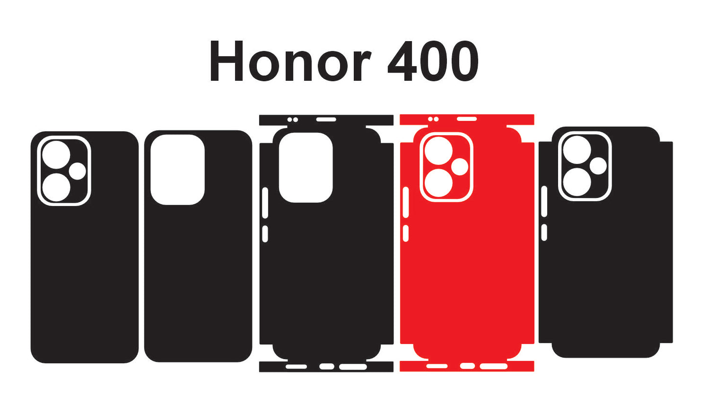 Honor 400 & 400 Lite Skin Vector Template Cut Files Svg Dxf Eps