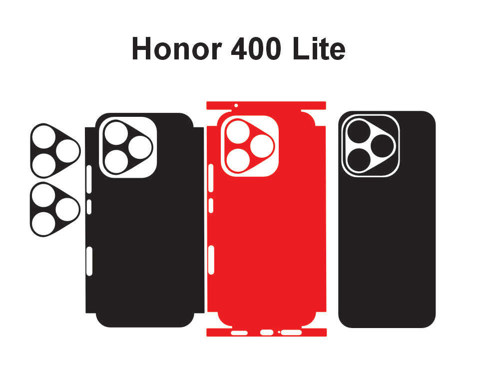 Honor 400 & 400 Lite Skin Vector Template Cut Files Svg Dxf Eps