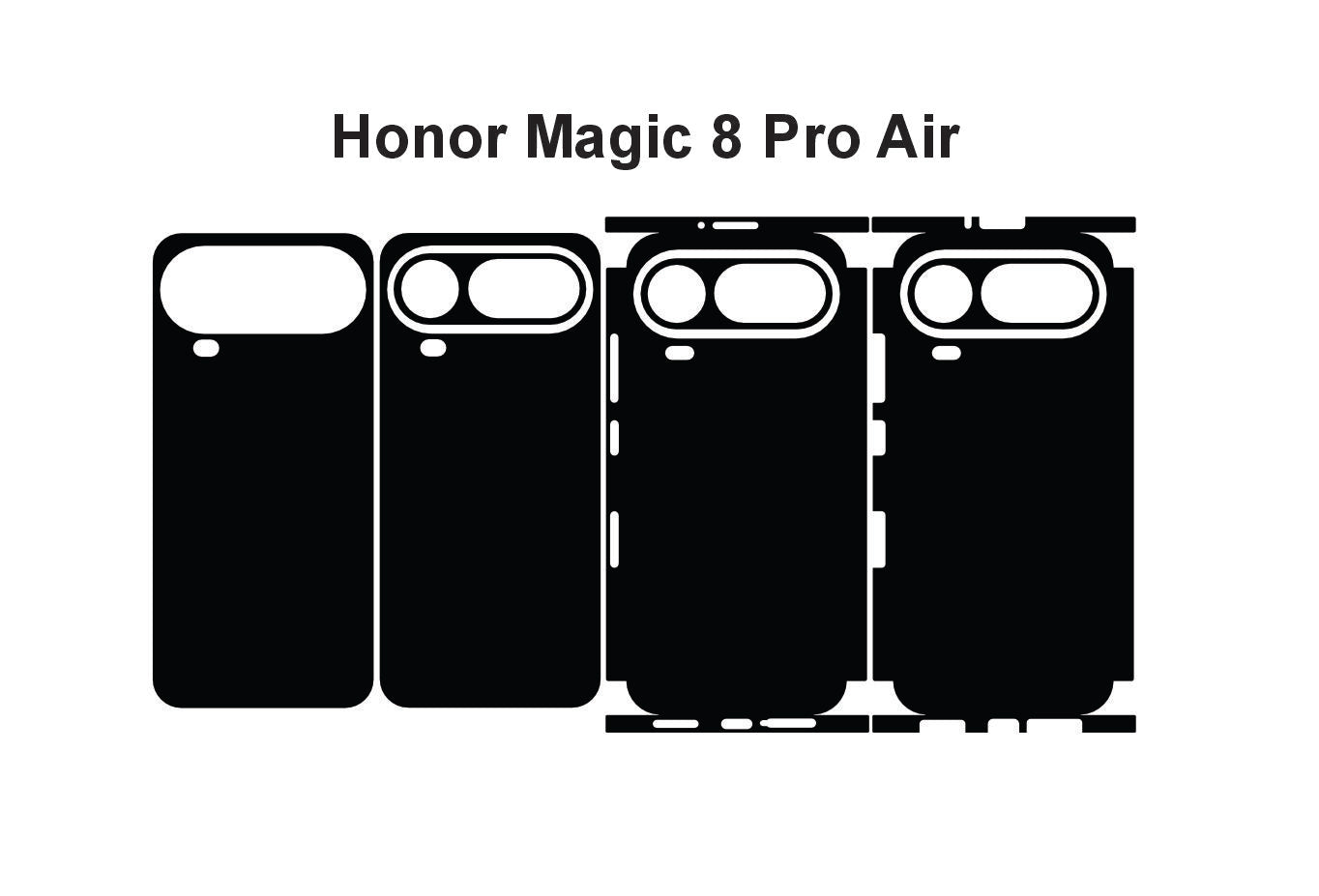 Honor Magic 8 Pro Air Skin Vector Template Cut Files Svg Dxf Png