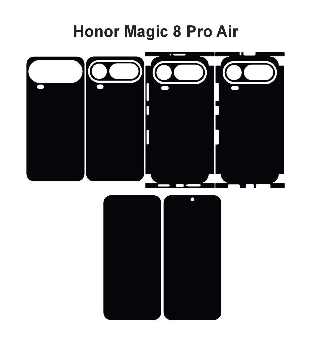 Honor Magic 8 Pro Air Skin Vector Template Cut Files Svg Dxf Png
