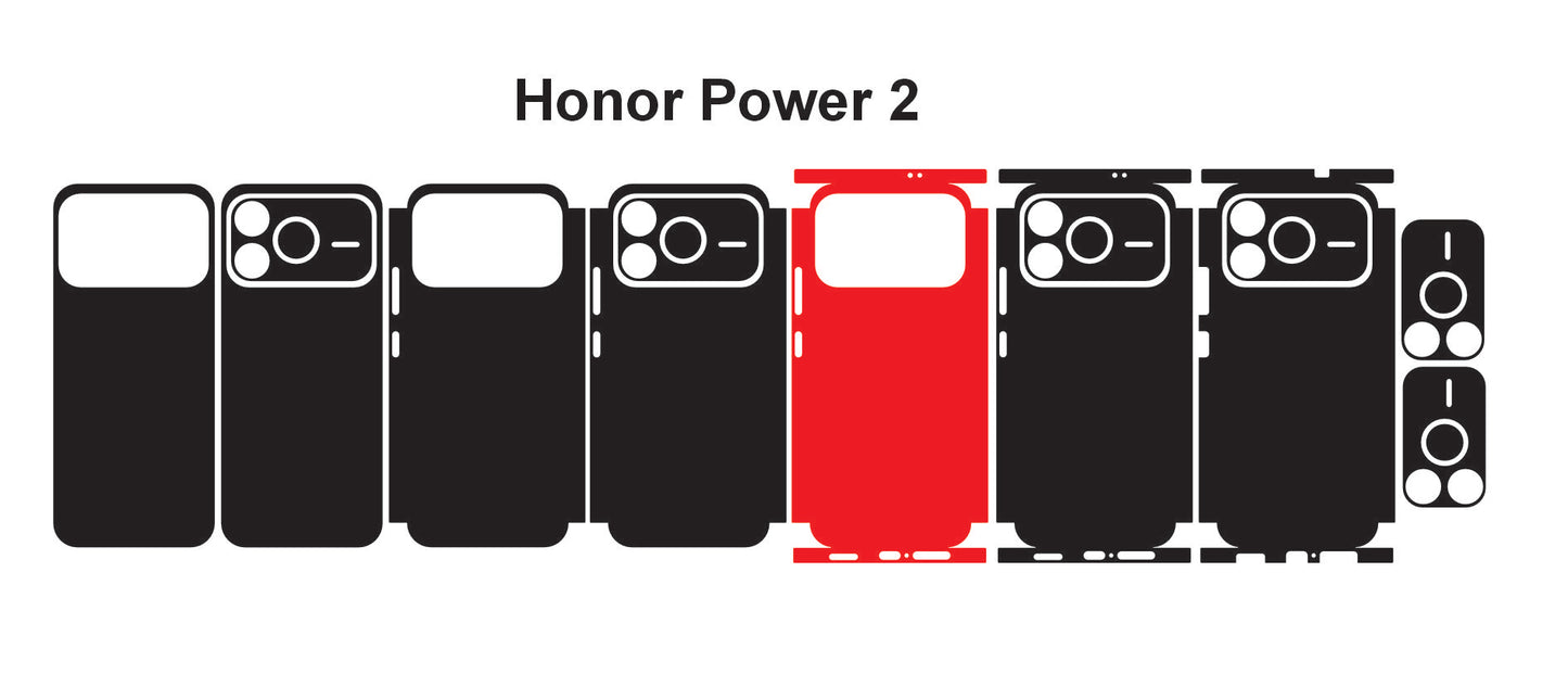 Honor Power & Power 2 Skin Vector Template Cut Files Svg Dxf Png