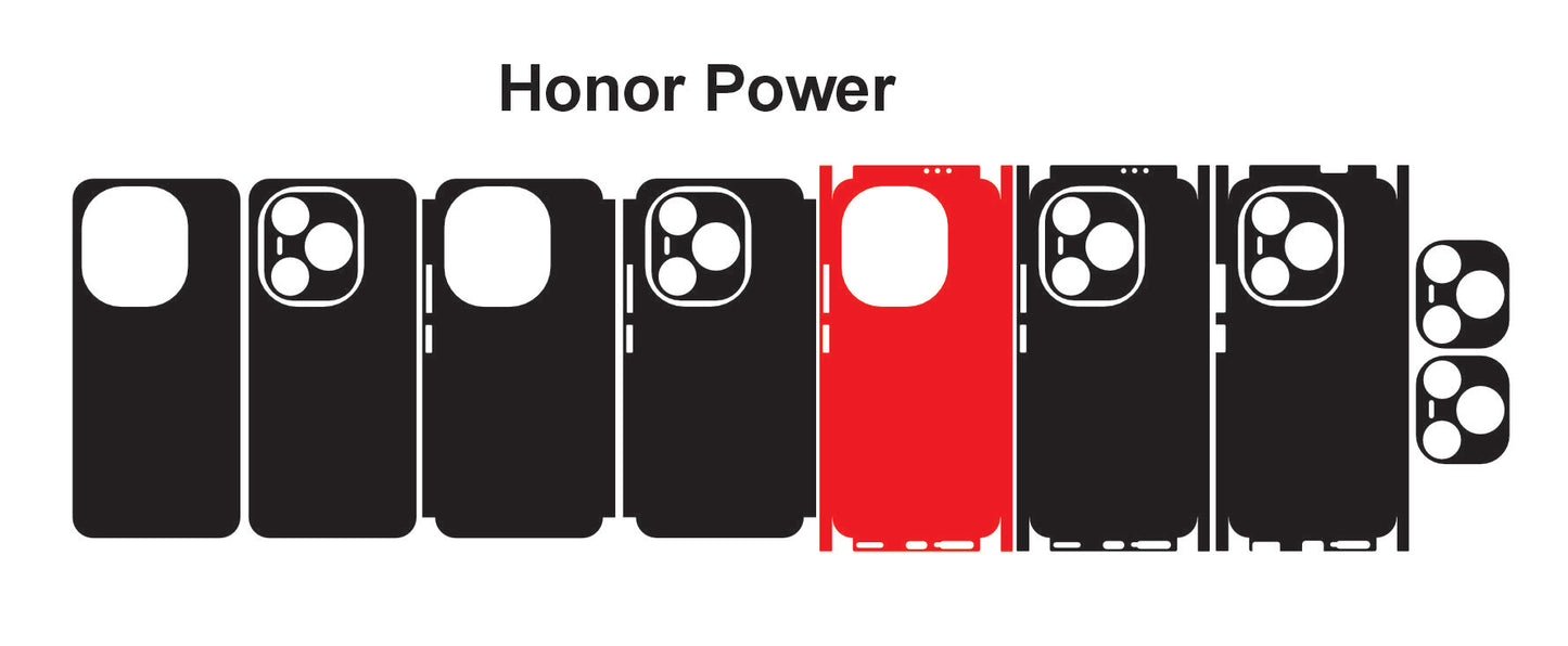 Honor Power & Power 2 Skin Vector Template Cut Files Svg Dxf Png