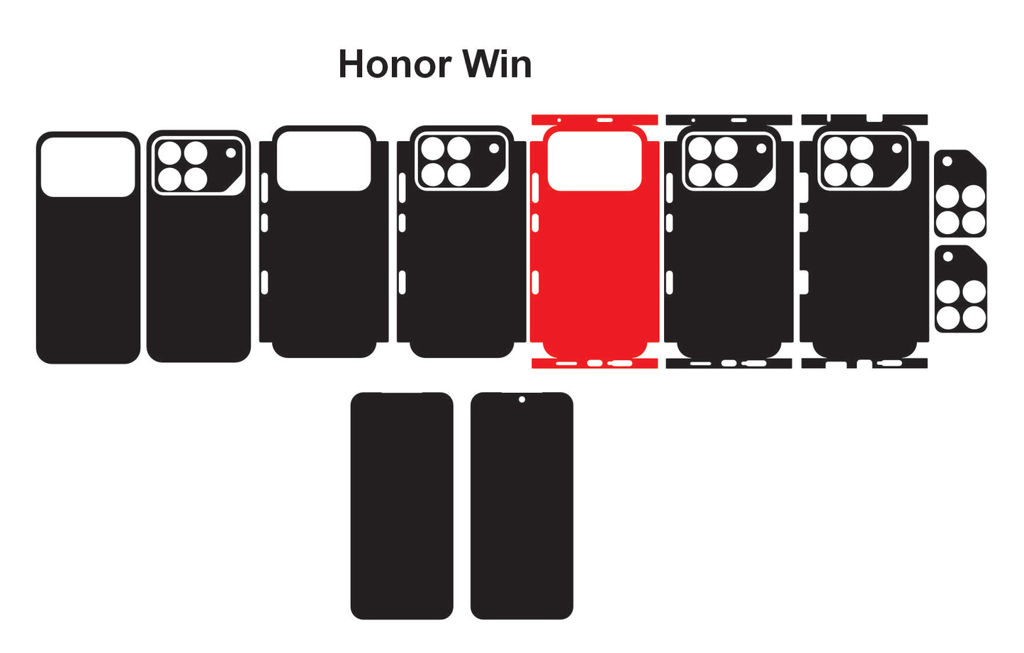 Honor Win & RT Skin Vector Template Cut Files Svg Dxf Png