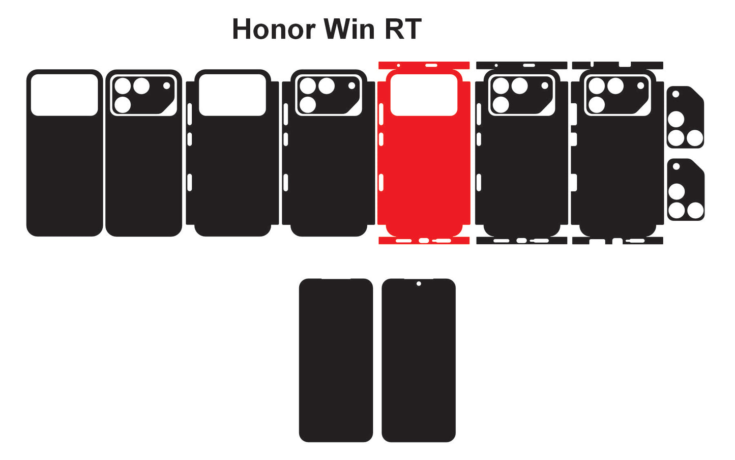 Honor Win & RT Skin Vector Template Cut Files Svg Dxf Png