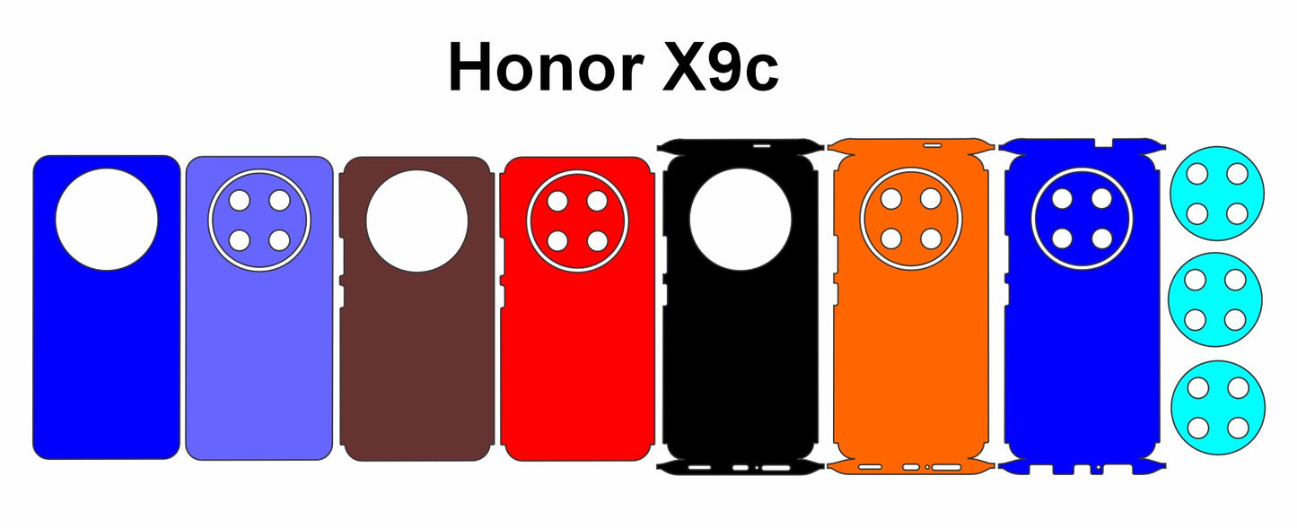 Honor X9c & X8c Skin Vector Template Cut Files Svg Dxf