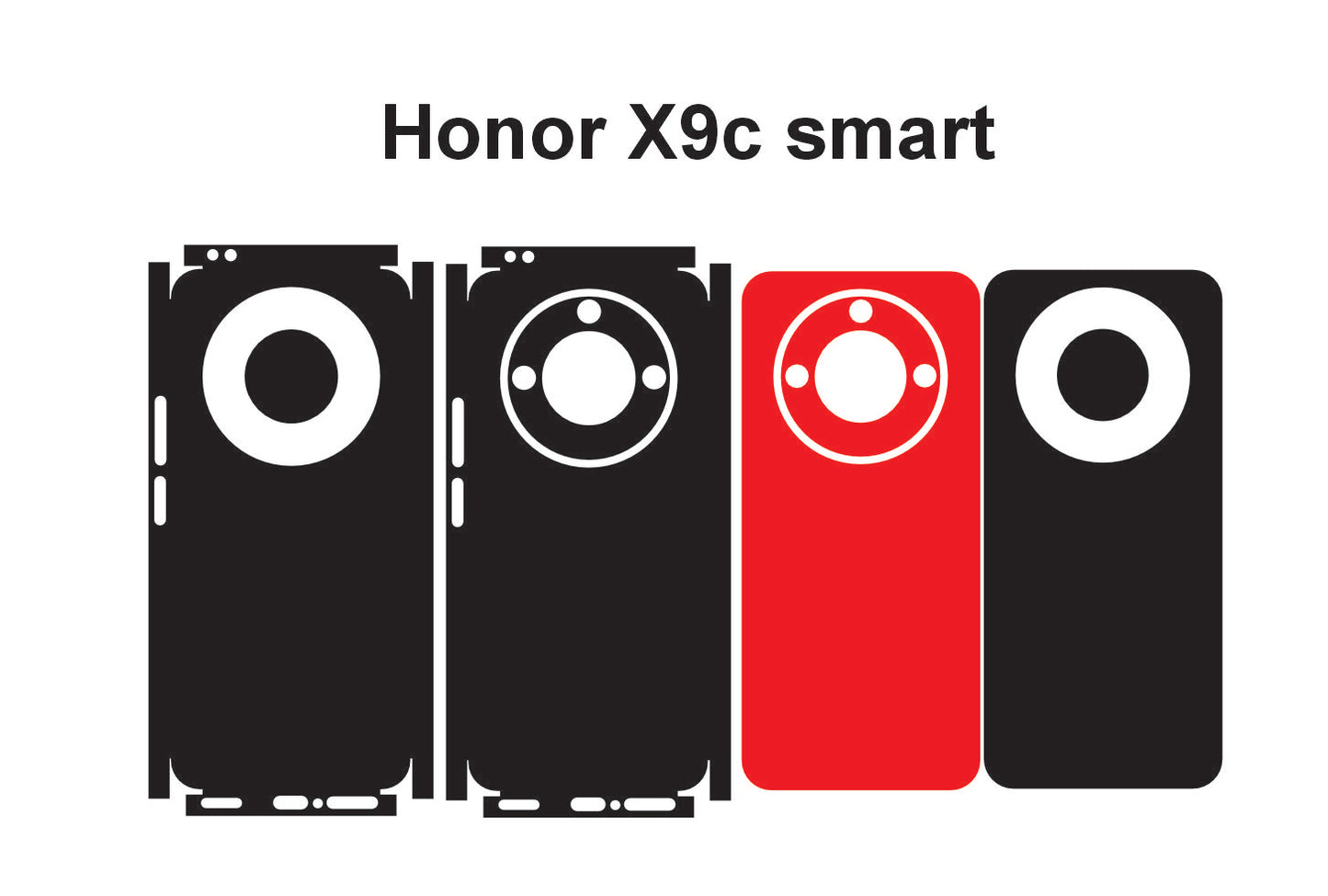 Honor X9c Smart & Play 9c Skin Vector Template Cut files Svg Dxf