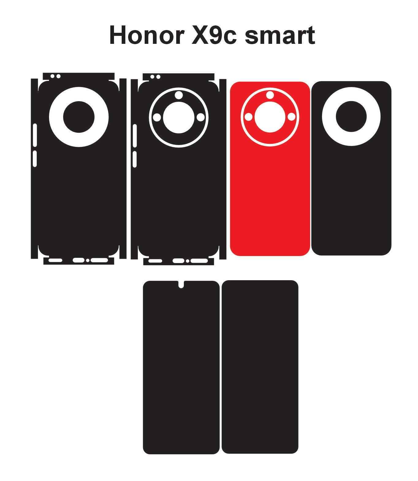 Honor X9c Smart & Play 9c Skin Vector Template Cut files Svg Dxf