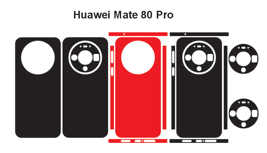 Huawei Mate 80,Pro & Rs Skin Vector Template Cut Files Svg Dxf Eps
