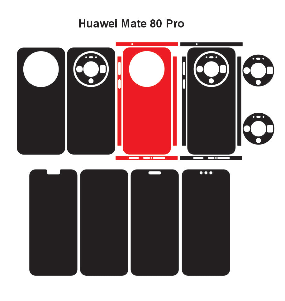 Huawei Mate 80,Pro & Rs Skin Vector Template Cut Files Svg Dxf Eps