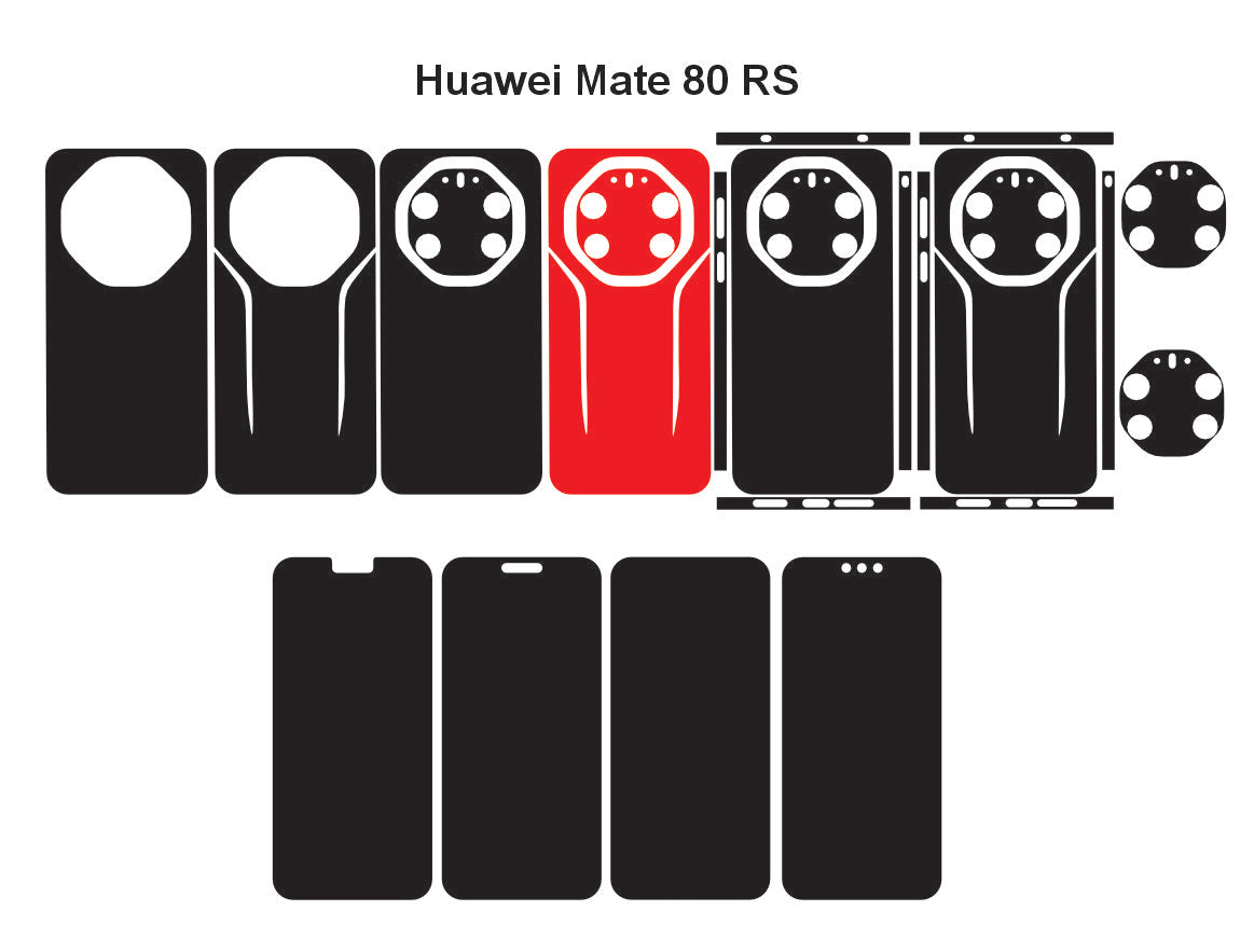 Huawei Mate 80,Pro & Rs Skin Vector Template Cut Files Svg Dxf Eps